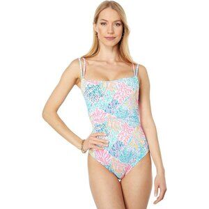 Lilly Pulitzer One Piece Napili Swimsuit Size 14 Splashdance Pattern NWT